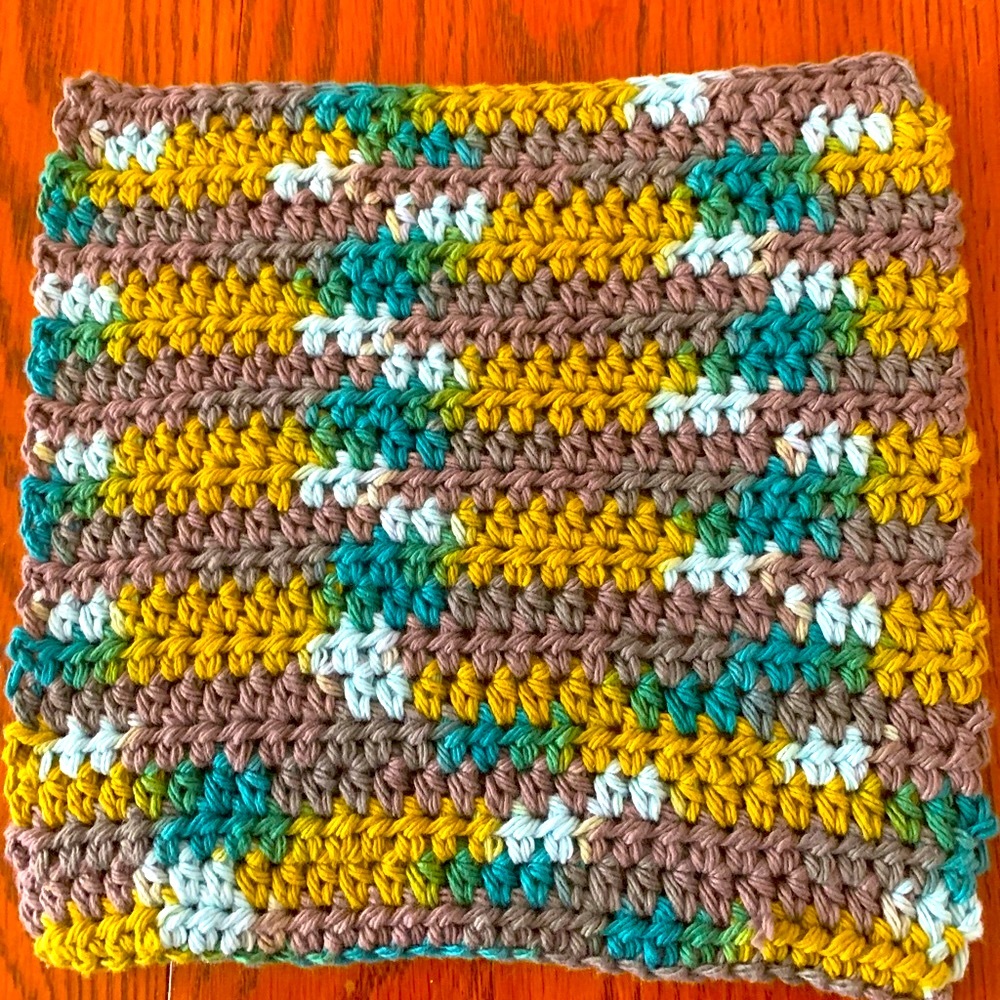 Homemade crocheted wash cloth/potholder/hot pad